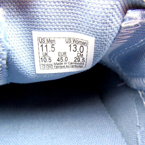 Vans Classic Slip On Pastel Mono Blue Shoes Mens Size 11.5 NEW - Picture 10 of 13